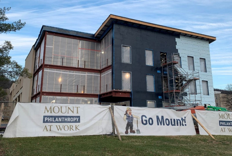 Construction underway at Mount St. Mary's Knott Academic Center Keller